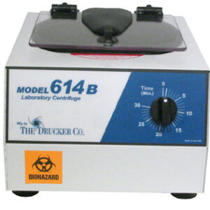 Drucker Centrifuge #614B Fixed-Angle, Single Speed