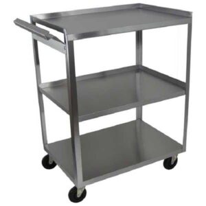 Ideal Stainless Steel Utility Cart, 3 Shelf with Handle, #MC311