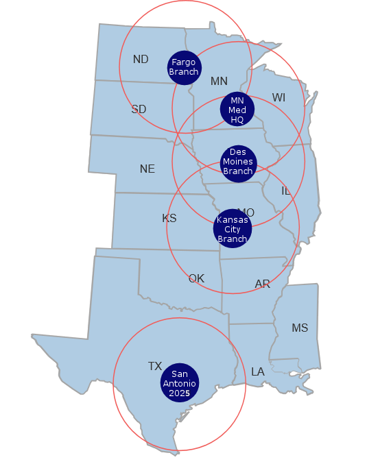 Minnesota Medical Service Areas